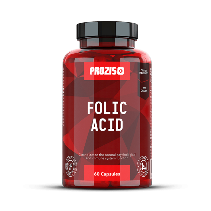 Prozis Folic Acid 500mcg / 60caps.